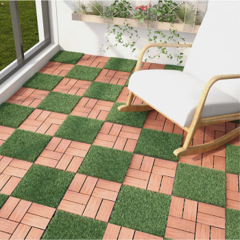 Dalle de terrasse en herbe naturel Meta Deco