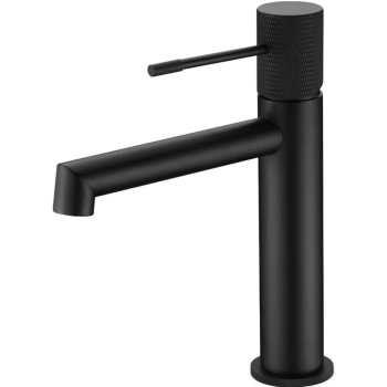 Monocommande lavabo line black gun metal