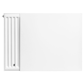 Panneau frontal lisse pour radiateur – 500×400 mm – acier blanc brillant