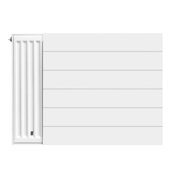 Panneau frontal lisse ligné pour radiateur H900