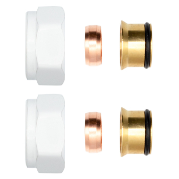 BELRAD - RACCORD à COMPRESSION BLANC EKX15
