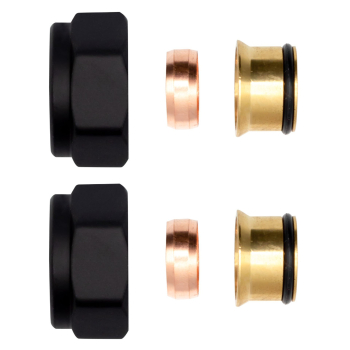 BELRAD - RACCORD à COMPRESSION NOIR MAT EKX15
