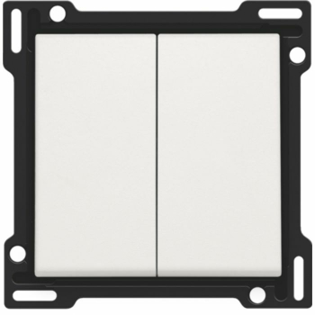 Niko - Set de finition double bouton blanc - 61505