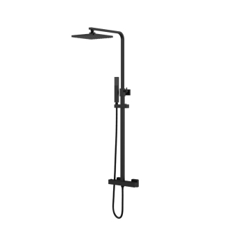 ALONI - Colonne de douche thermostatique optima quadro - noir mat