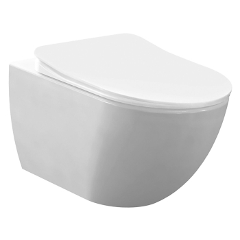 Wc suspendu creavit design duroplast et siege de wc flat