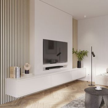 Decowall Mur de lattes Acoustic 260x30cm - chêne clair