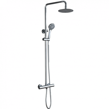 Ensemble de douche thermostatique chromé kent