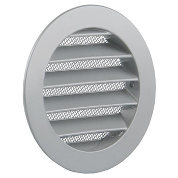 Grille d'aération ronde a encastrer 434/Ralu Renson RAL 9006