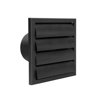 Grille de Hotte avec clapet Renson 742 Ø100-130mm - Noir
