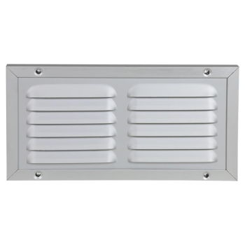 Grille de ventilation avec moustiquaire alu F1 200x100mm argenté