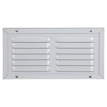 Grille de ventilation avec moustiquaire alu F1 200x100mm blanc