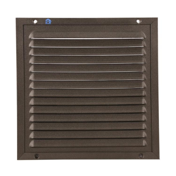 Grille estampée avec moustiquaire 437 200x200mm Noir