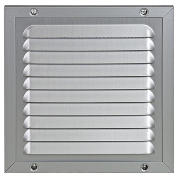 Grille estampée avec moustiquaire Renson 150x150mm argenté