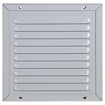 Grille estampée avec moustiquaire Renson 150x150mm Blanc