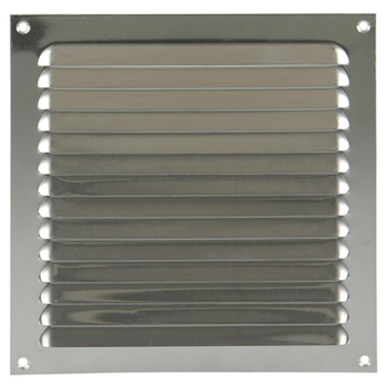 Grille estampée en aluminium Renson 200x200 argenté