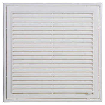 Grille réglable pvc avec moustiquaire 250x250mm - Blanc