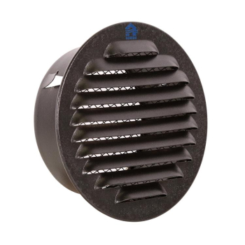 Grille Ronde à encastrer aluminium Renson 435/R RAL 9005