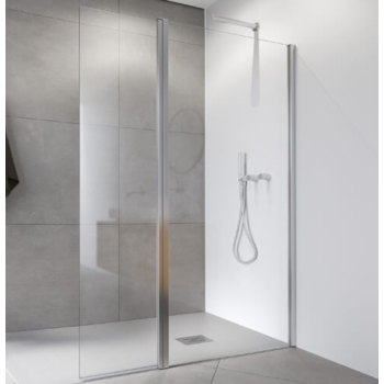 Paroi de douche italienne Hada plus 240 argent profiltek 80x35cm