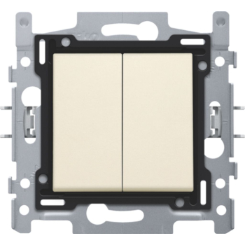 Niko - Interrupteur double Crème - 61500