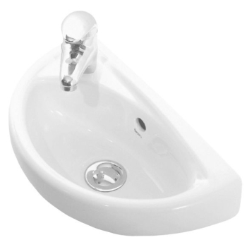LAVABO AVEC PLAGE DE ROBINETTERIE 39X23 CM