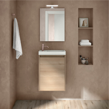 Pack meuble salle de bain 45cm Enjoy - chêne nordic