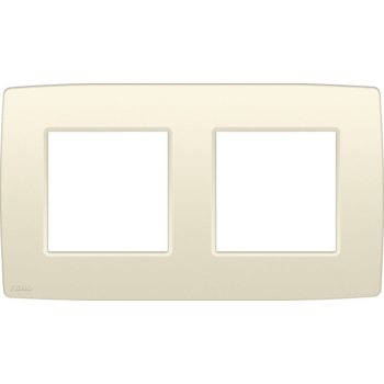 Niko - Plaque de recouvrement double horizontale crème- 76200
