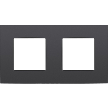 Niko - Plaque de recouvrement double horizontale anthracite- 76200