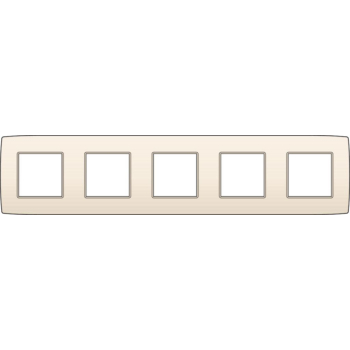 NIKO - PLAQUE DE RECOUVREMENT QUINTUPLE HORIZONTALE CRèME- 76005