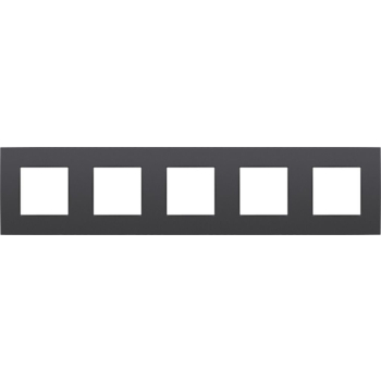 NIKO - PLAQUE DE RECOUVREMENT QUINTUPLE HORIZONTALE ANTHRACITE- 76005