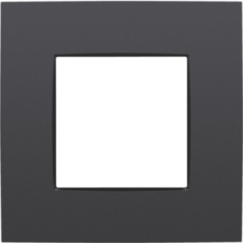 Niko - Plaque de recouvrement simple anthracite - 76100noir mat