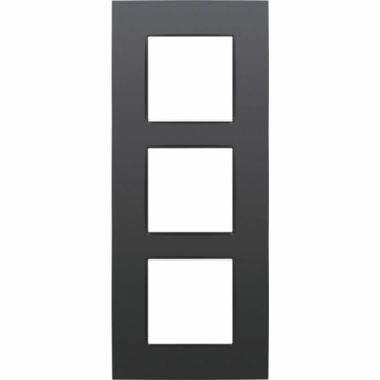 Niko - Plaque de recouvrement triple verticale anthracite- 76300