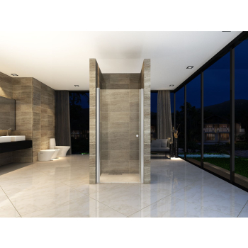 Porte de douche chrome aloni