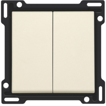 Niko - Set de finition double bouton crème - 61505