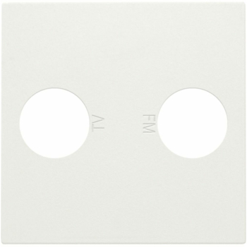 Niko - Set de finition tv/fm blanc - 69702