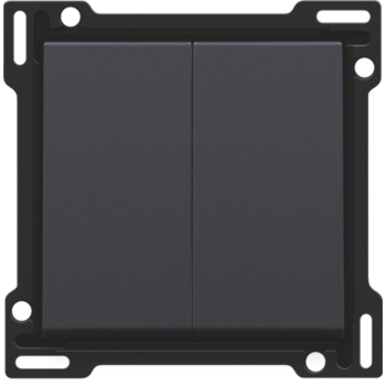 Niko - Set de finition double bouton anthracite- 61505