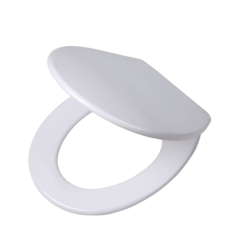 DUROPLAST - Abattant de toilette plat soft-close avec charnière inox