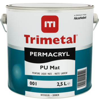 TRIMETAL - Peinture mate Int/ext Permacryl PU Mat AW - 1L