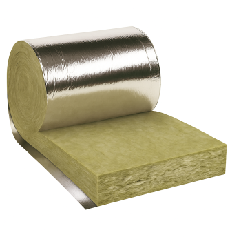 URSA - Rouleau laine de verre isolante revêtu kraft aluminium 180x4000x350 mm